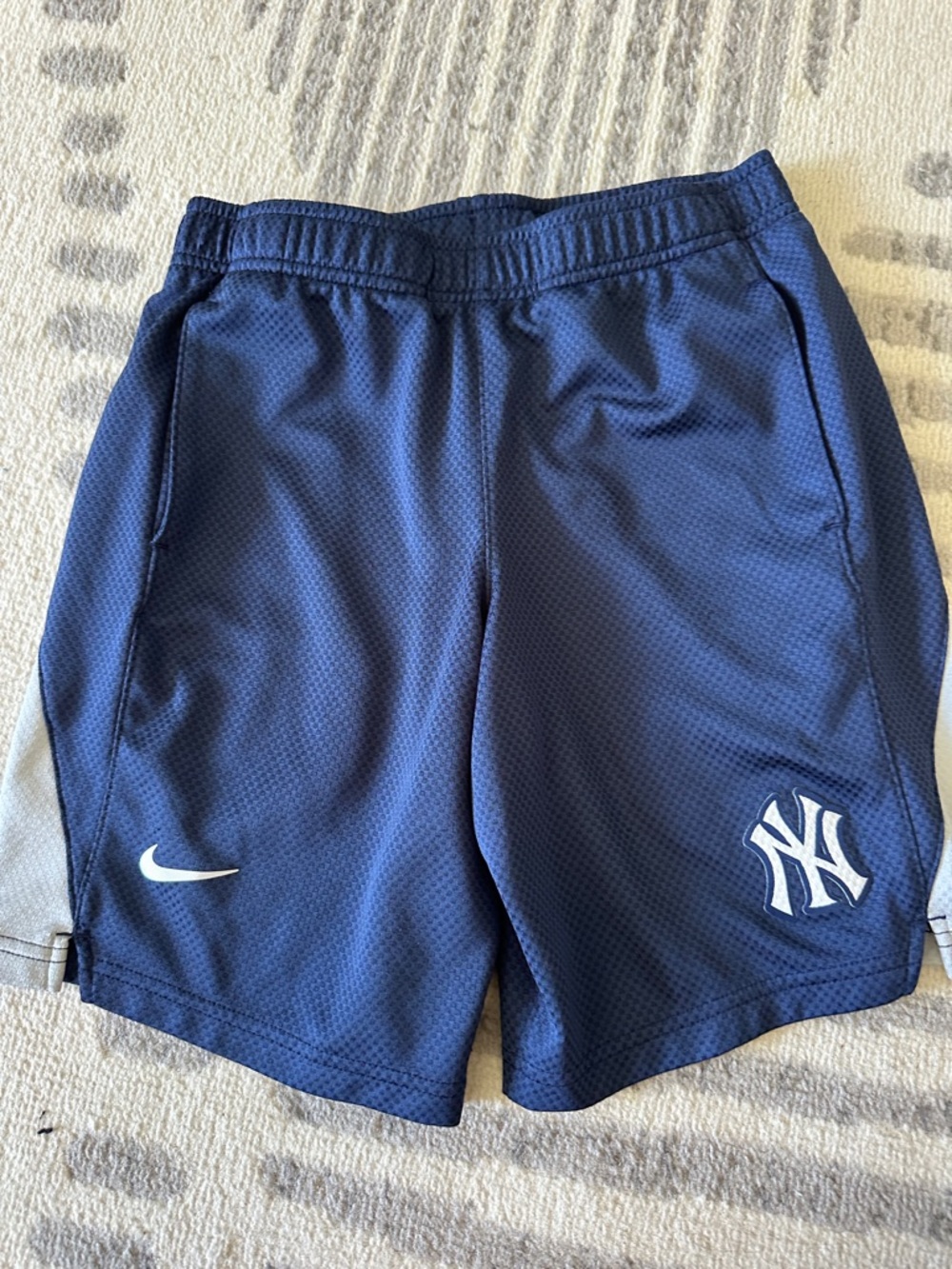 Nike Boy’s New York Yankees Navy Athletic Shorts